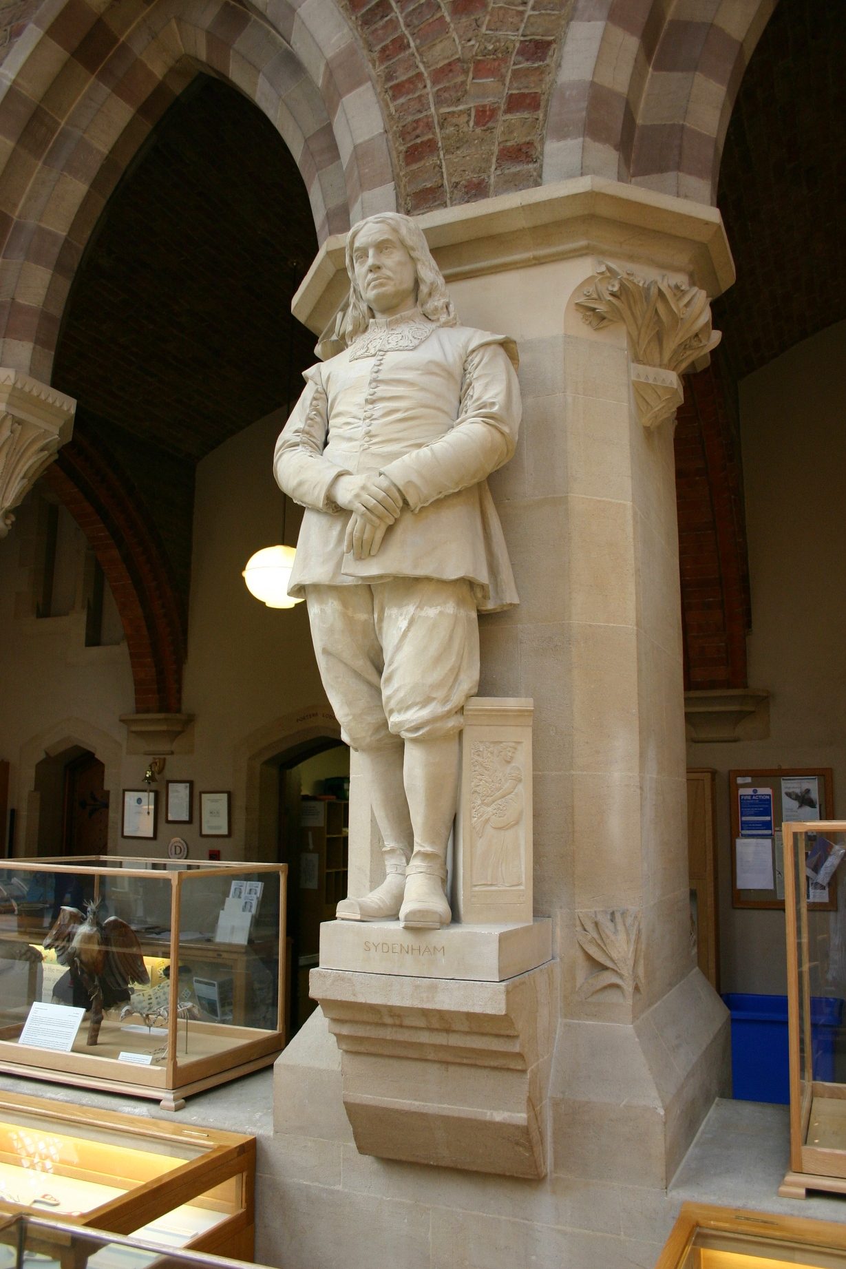 Thomas Sydenham's statue, Oxford University Museum of Natural History, Oxford, UK (1).JPG